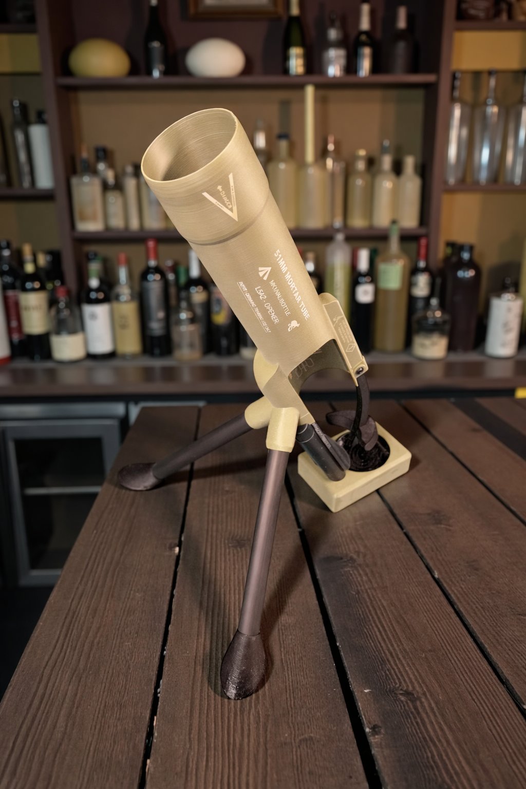 🚀 51mm Beer Bottle Mortar Bottle Opener 🍻🔥Novelty Cap-Launching Desk & Bar Accessory 🎉Buy 2 Get Free Shipping