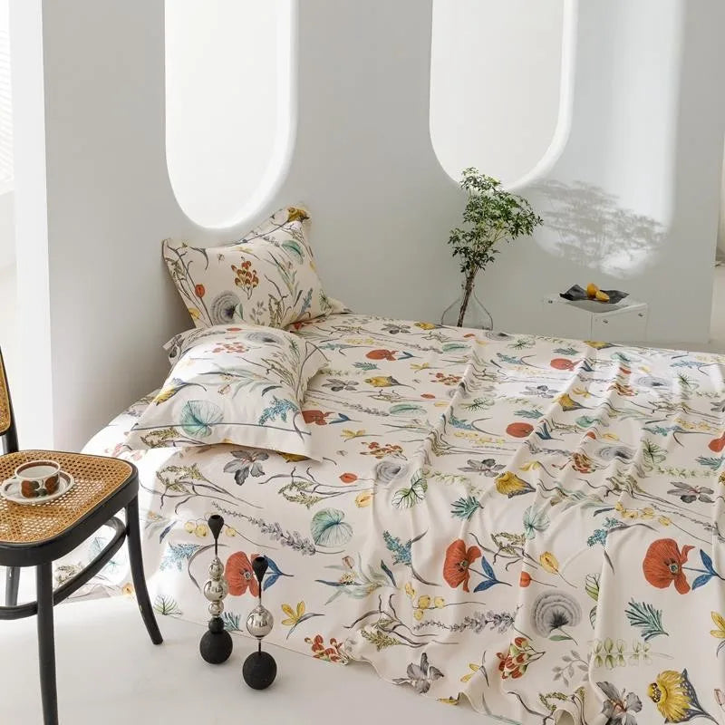 Boho Bloom Organic Bamboo Coverlet Set