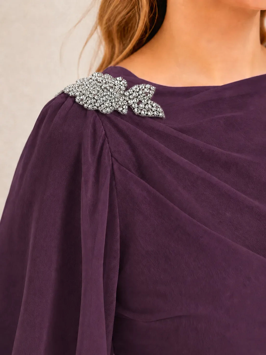 Larui Plus Size Women's Chiffon Dress