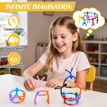 Magnetic Fidget Toys  Bright Solid Colors BPA-Free Sensory Building Fridge Kids Toys, Anxiety Fidgets, Relaxation, Mini Gifts, Sensory Products, Birthday Party Favors
