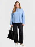 Larui Plus Size Women's Textured Fabric Shirt