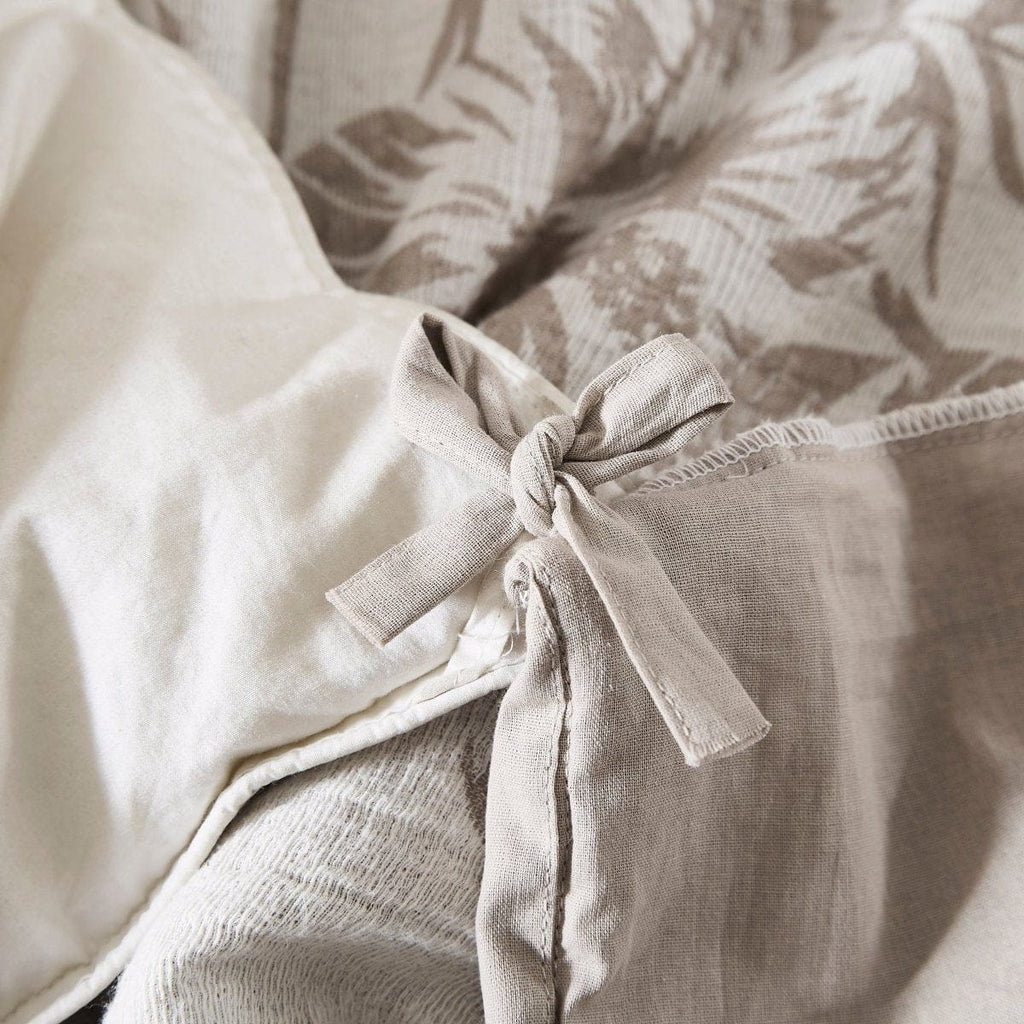 Bali Tropical Leaves Gauze Jacquard Duvet Cover Set