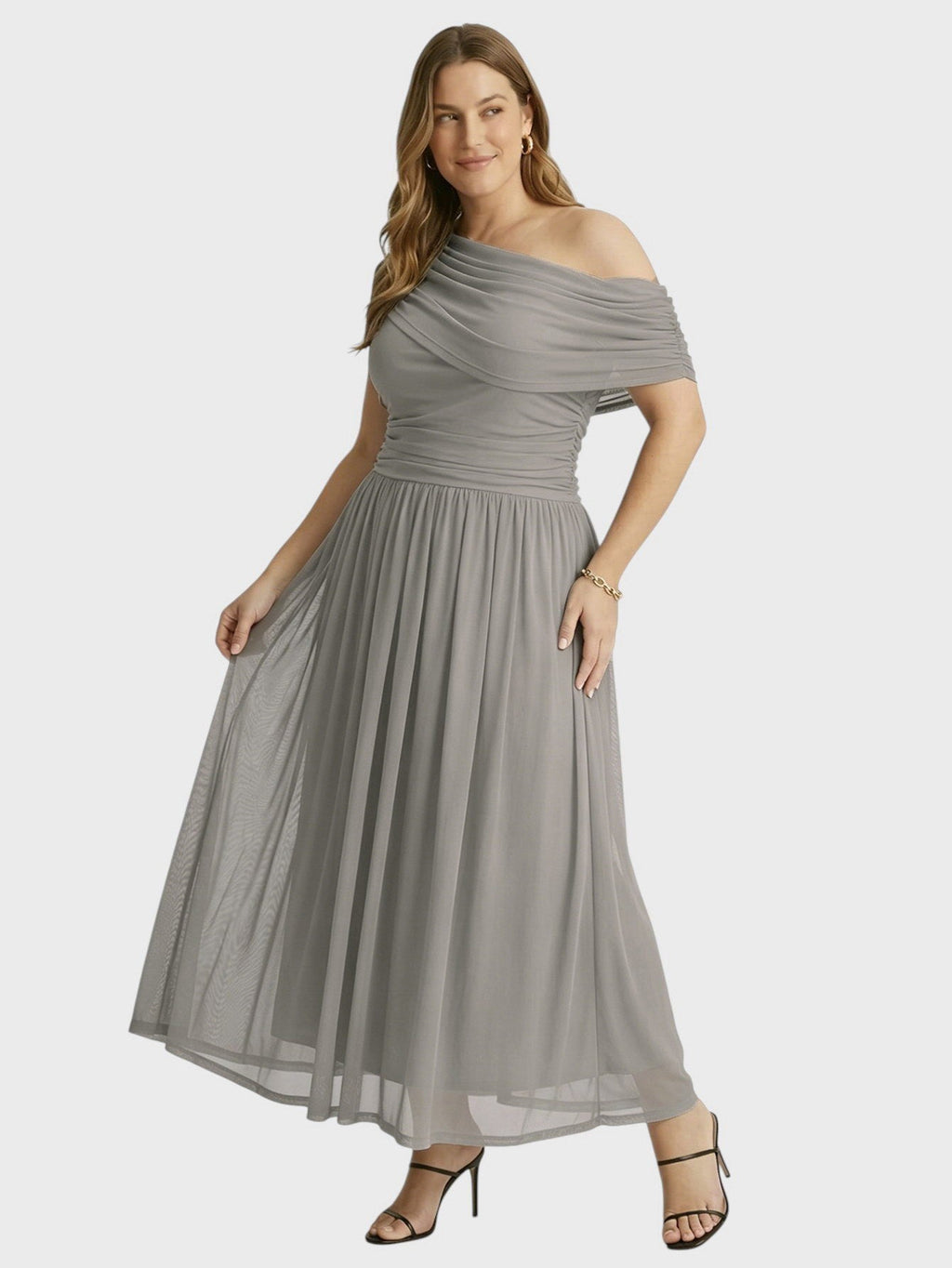 Larui Plus Size Elegant A-Line Dress