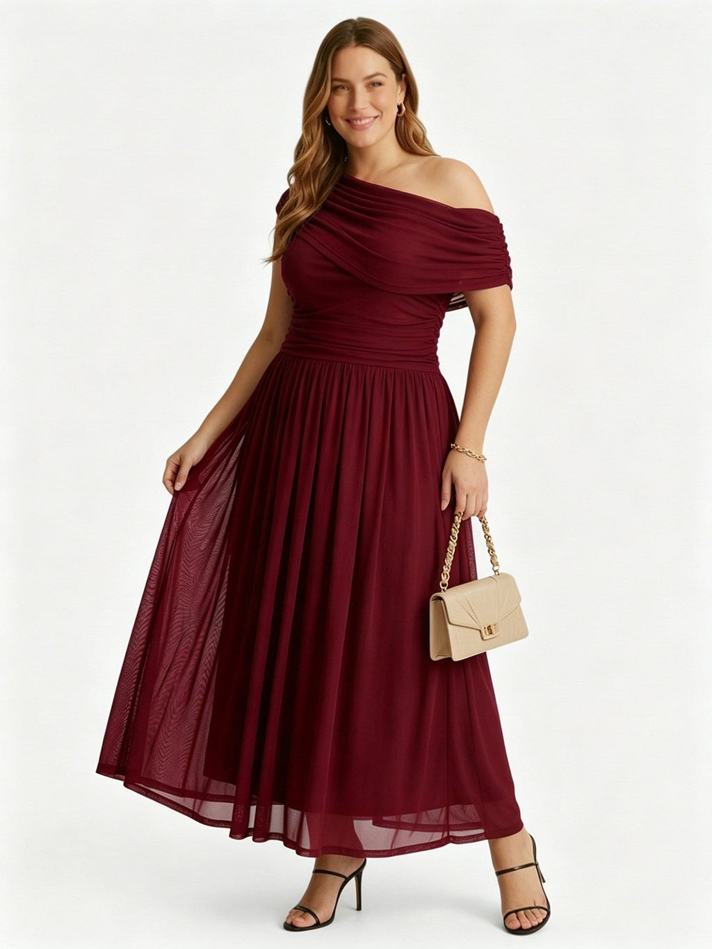 Larui Plus Size Elegant A-Line Dress