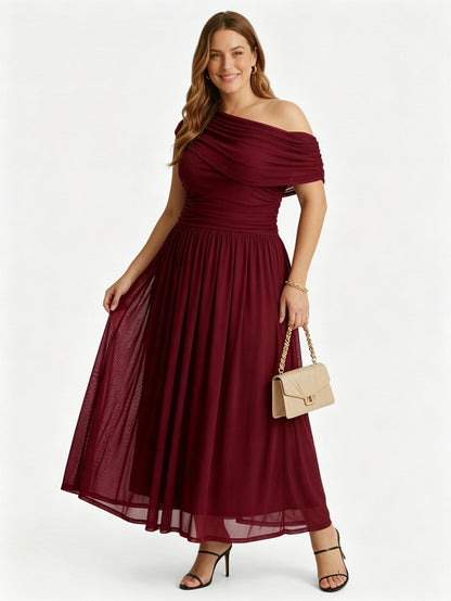 Larui Plus Size Elegant A-Line Dress