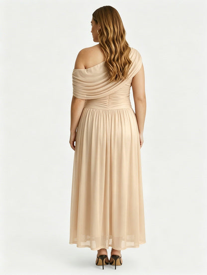 Larui Plus Size Elegant A-Line Dress
