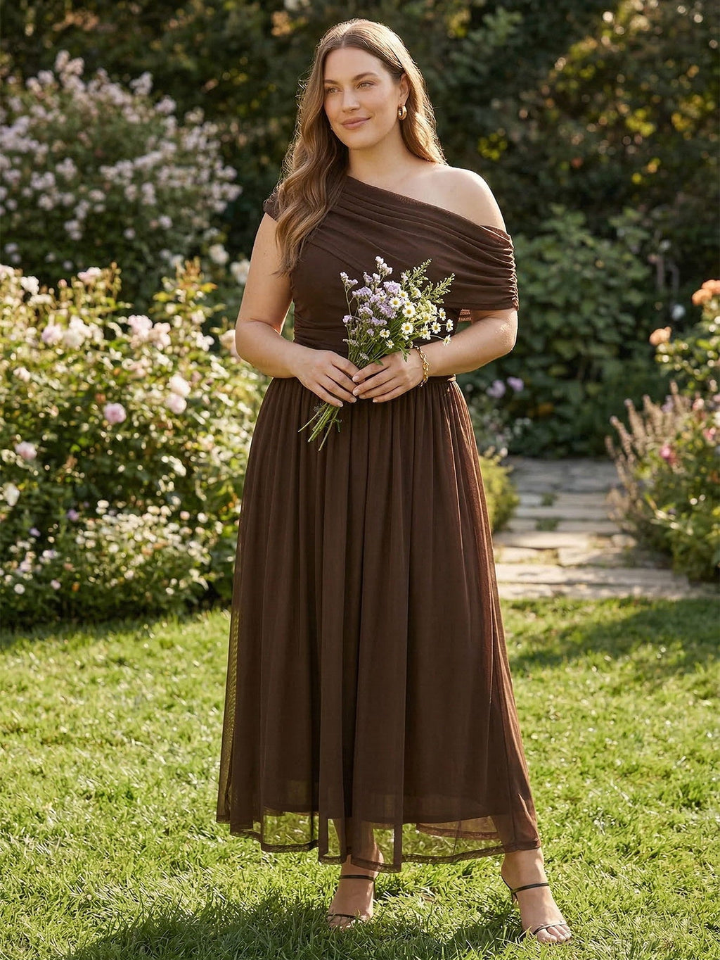 Larui Plus Size Elegant A-Line Dress