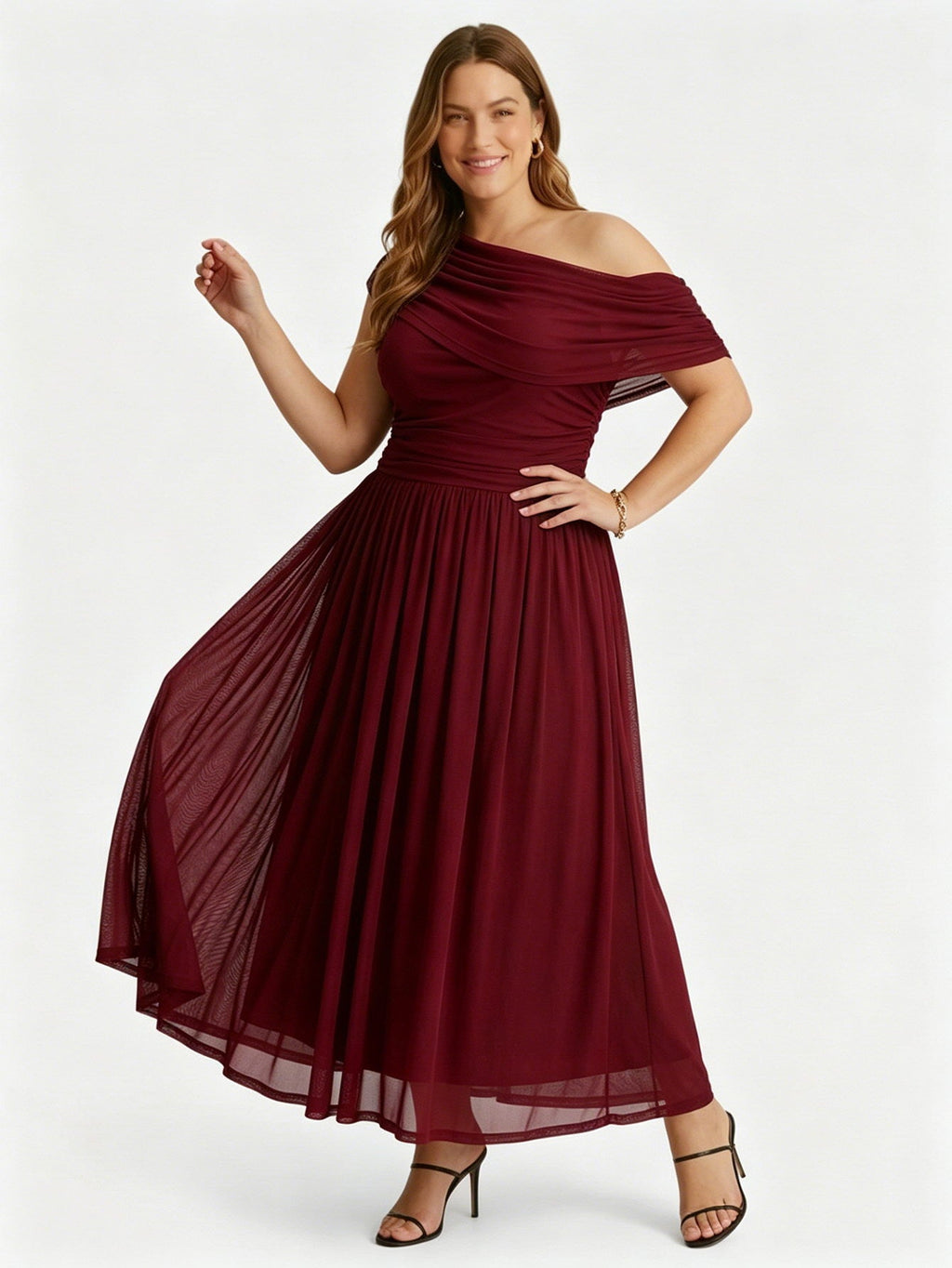 Larui Plus Size Elegant A-Line Dress