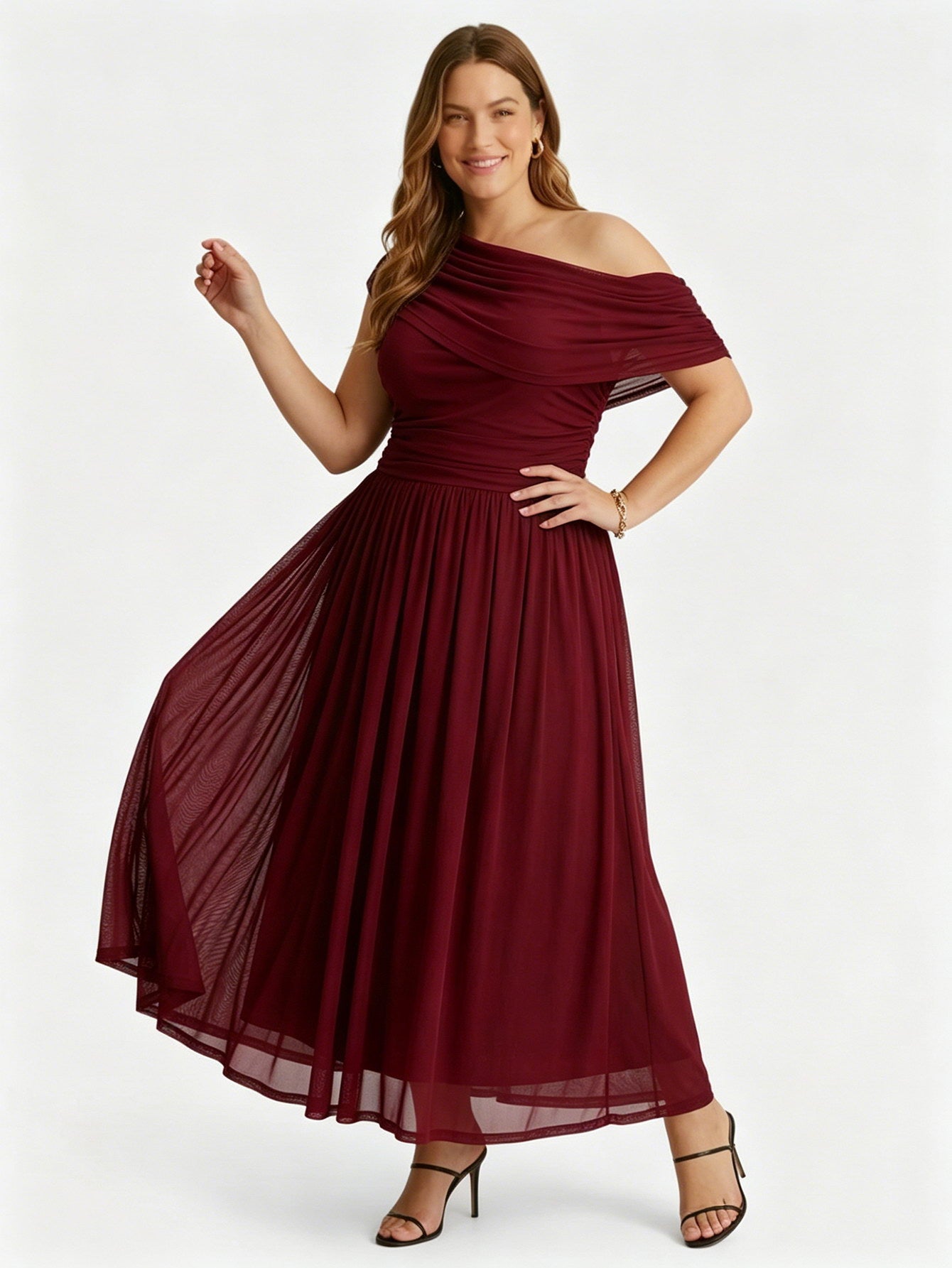 Larui Plus Size Elegant A-Line Dress