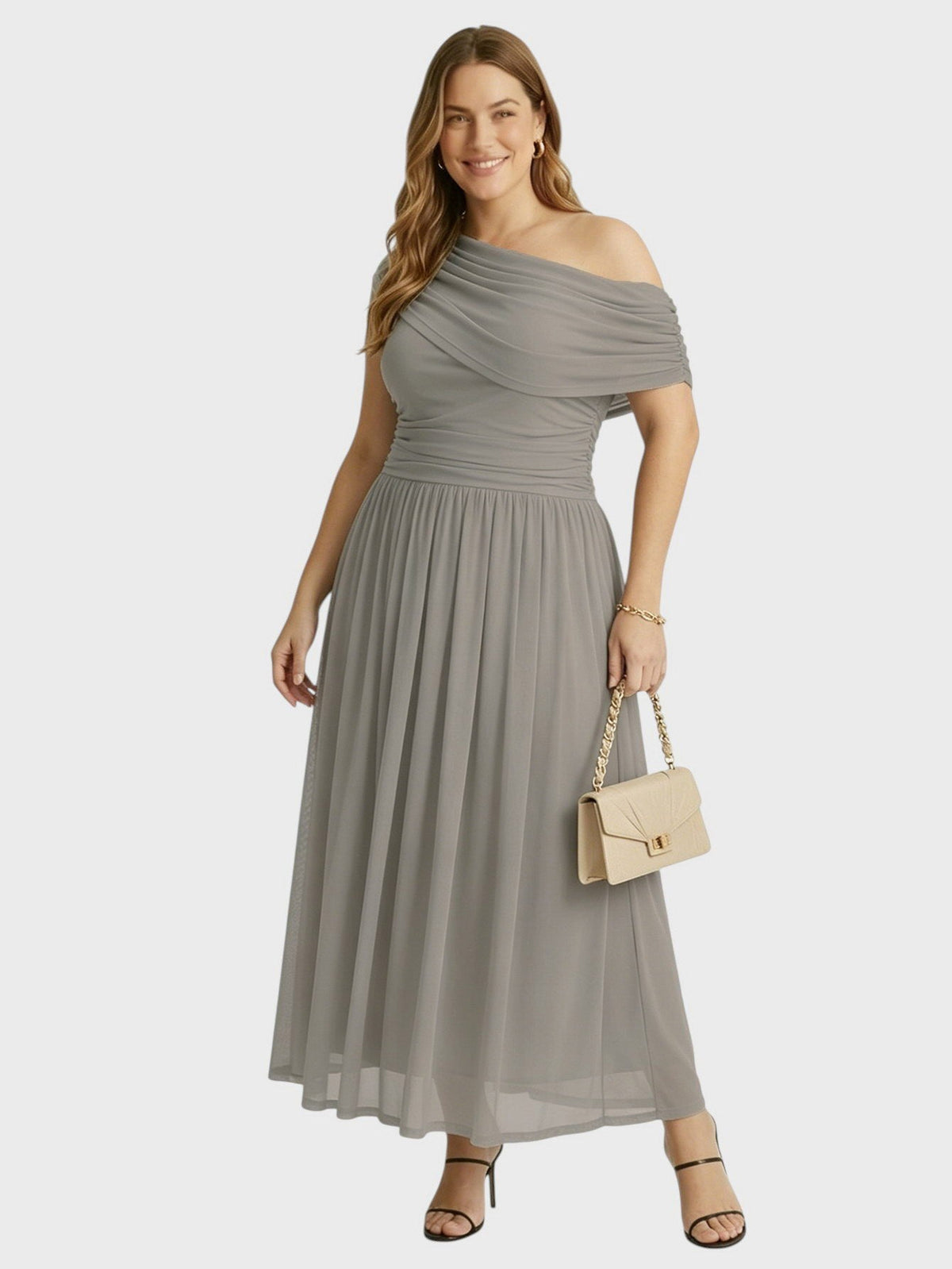 Larui Plus Size Elegant A-Line Dress