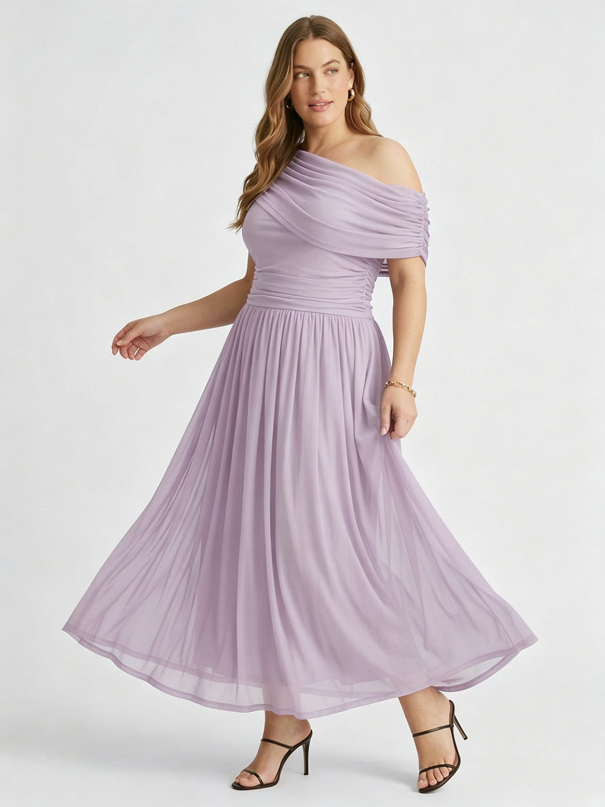 Larui Plus Size Elegant A-Line Dress