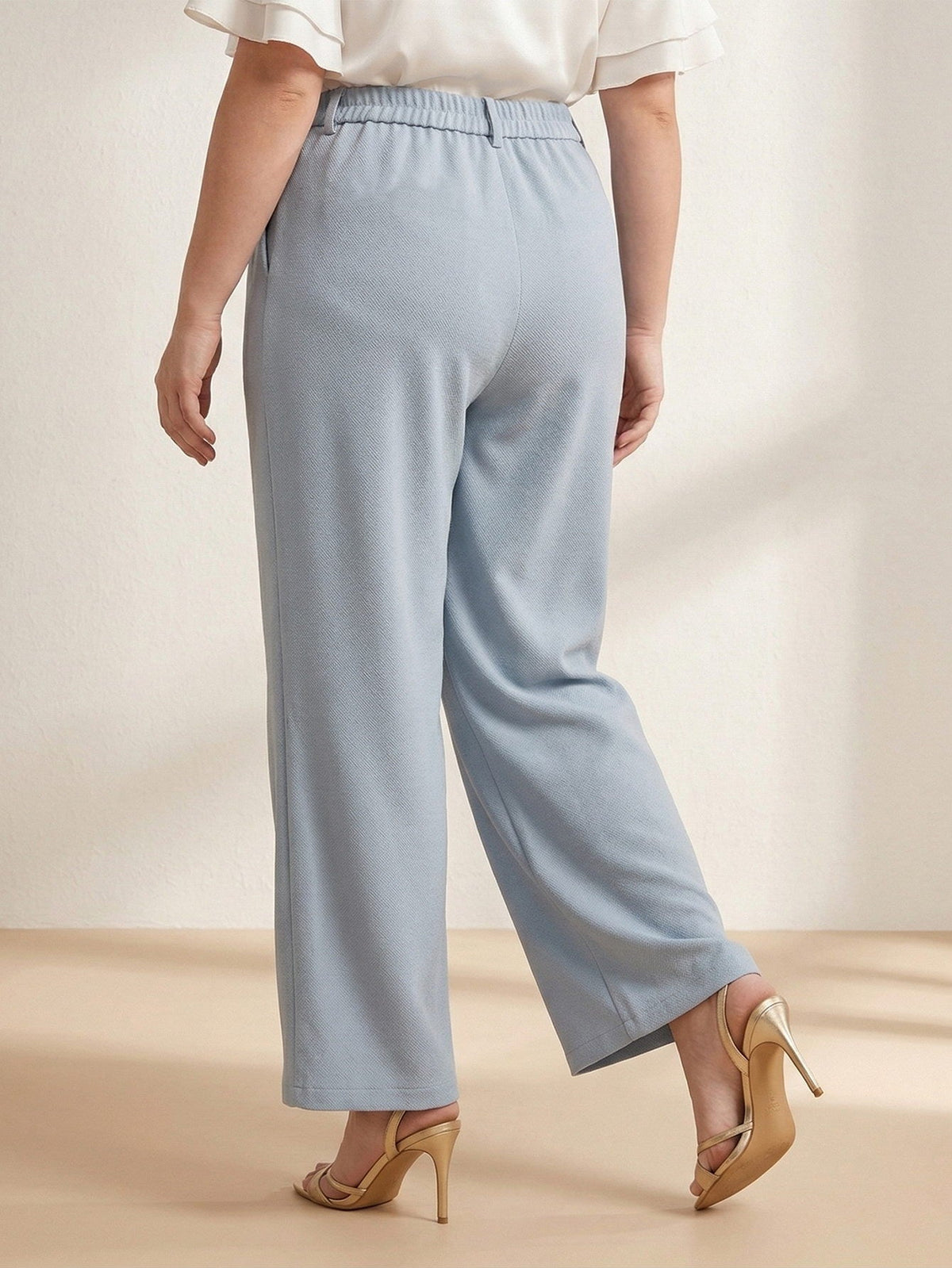 Larui Plus Size Women's Pocket Full Length Pants