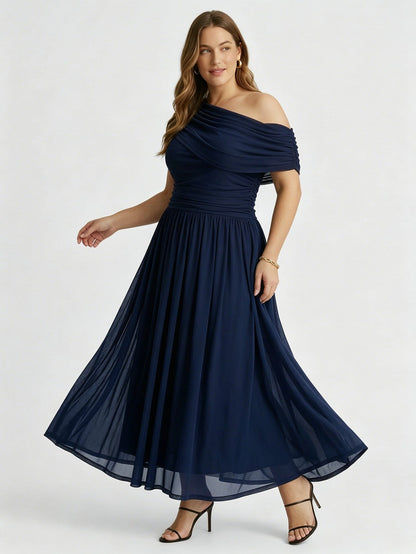 Larui Plus Size Elegant A-Line Dress