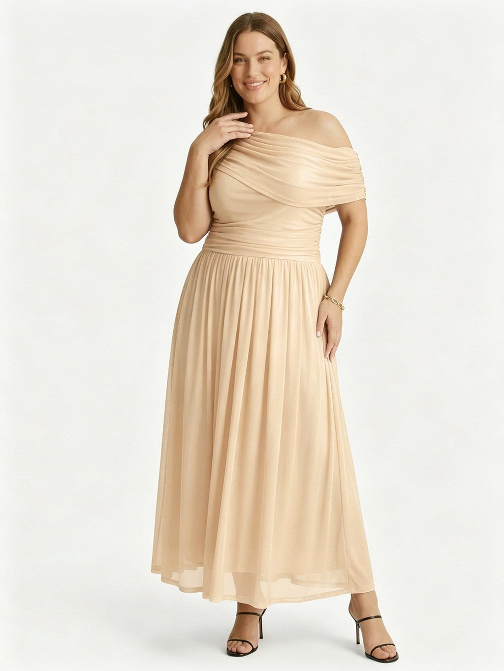 Larui Plus Size Elegant A-Line Dress