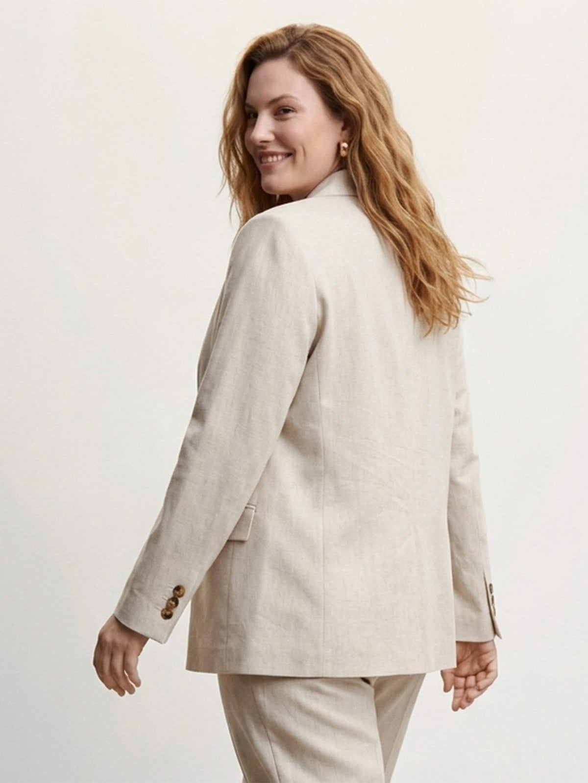 Larui Plus Size Women's Long Sleeves Jacket Blazer