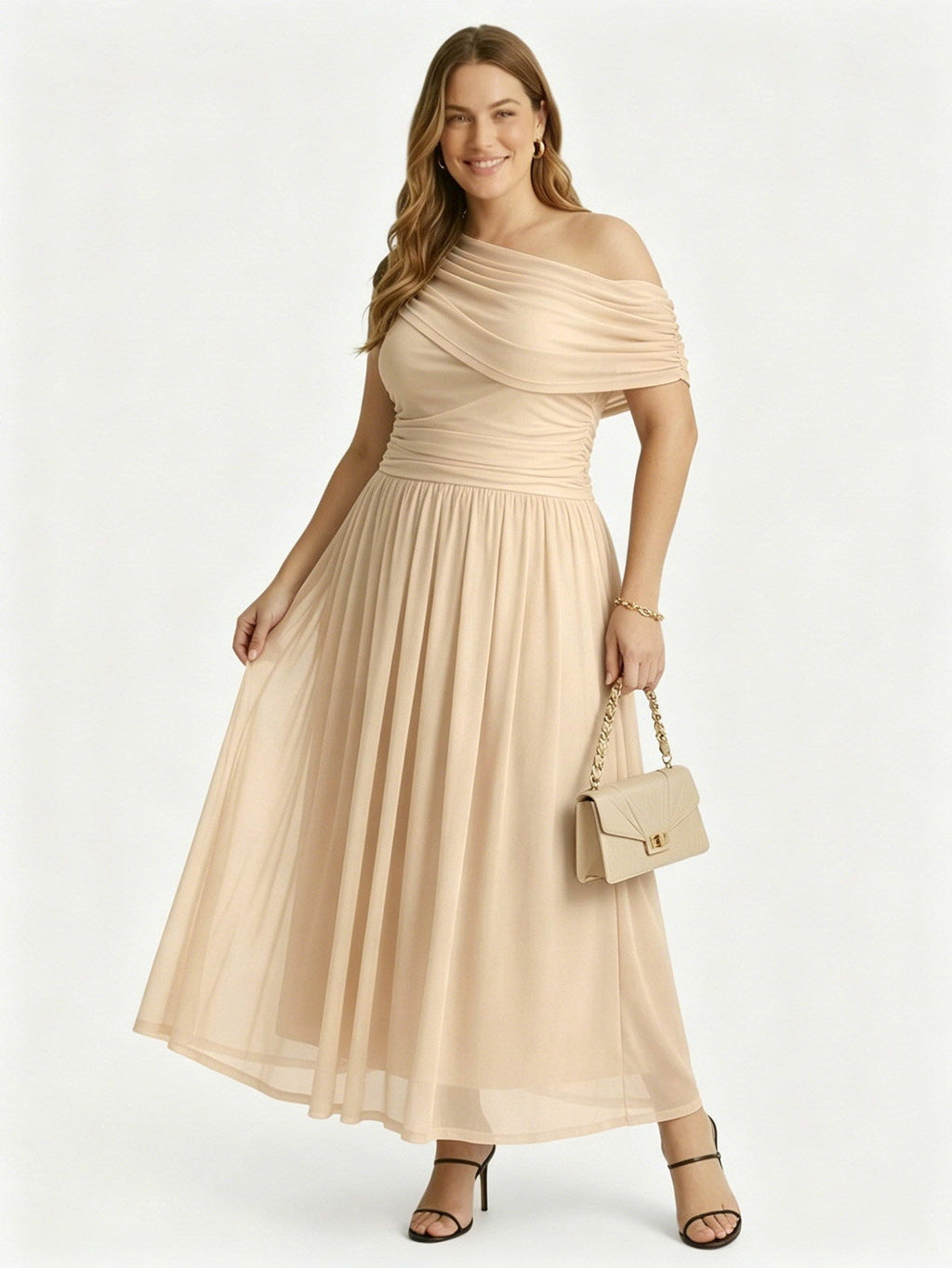 Larui Plus Size Elegant A-Line Dress