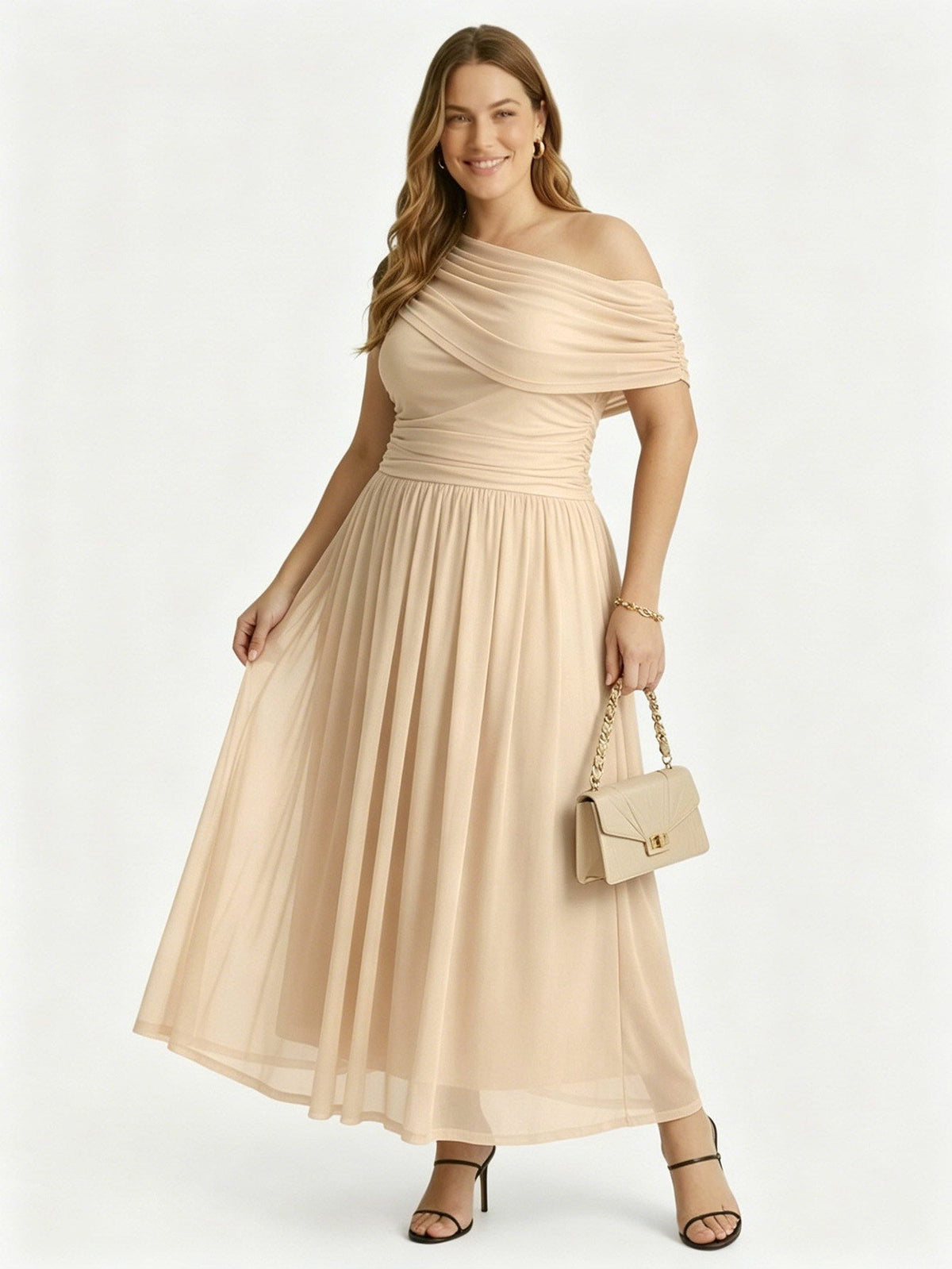 Larui Plus Size Elegant A-Line Dress