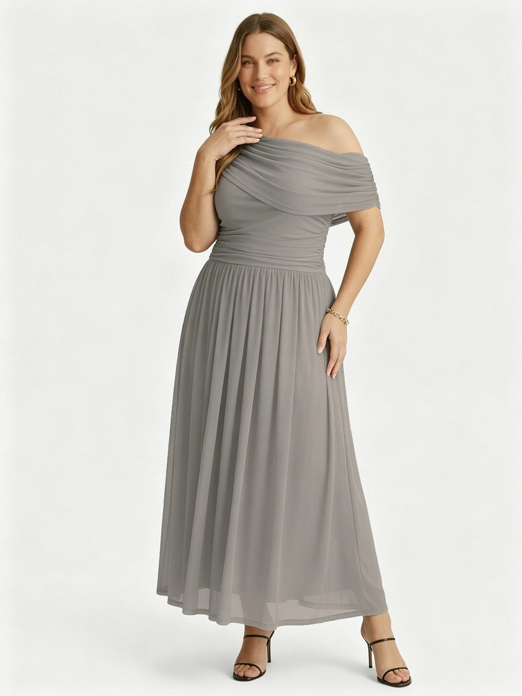 Larui Plus Size Elegant A-Line Dress
