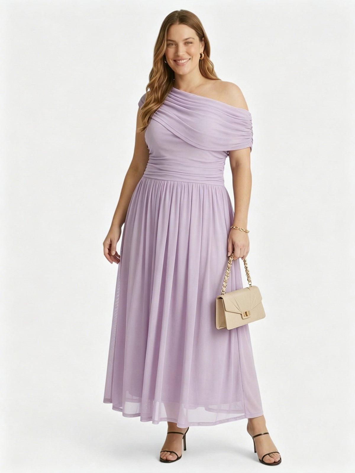 Larui Plus Size Elegant A-Line Dress