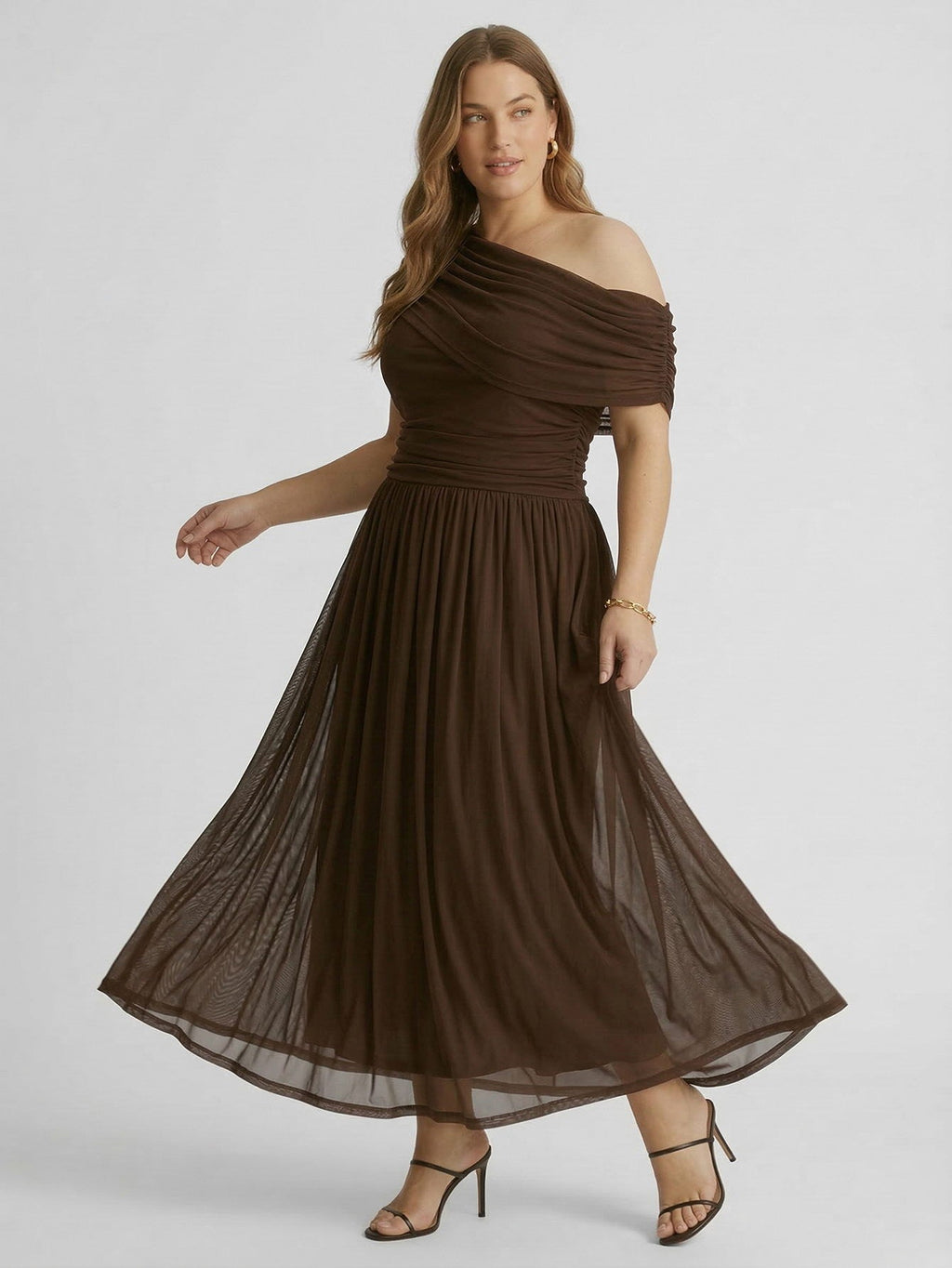 Larui Plus Size Elegant A-Line Dress