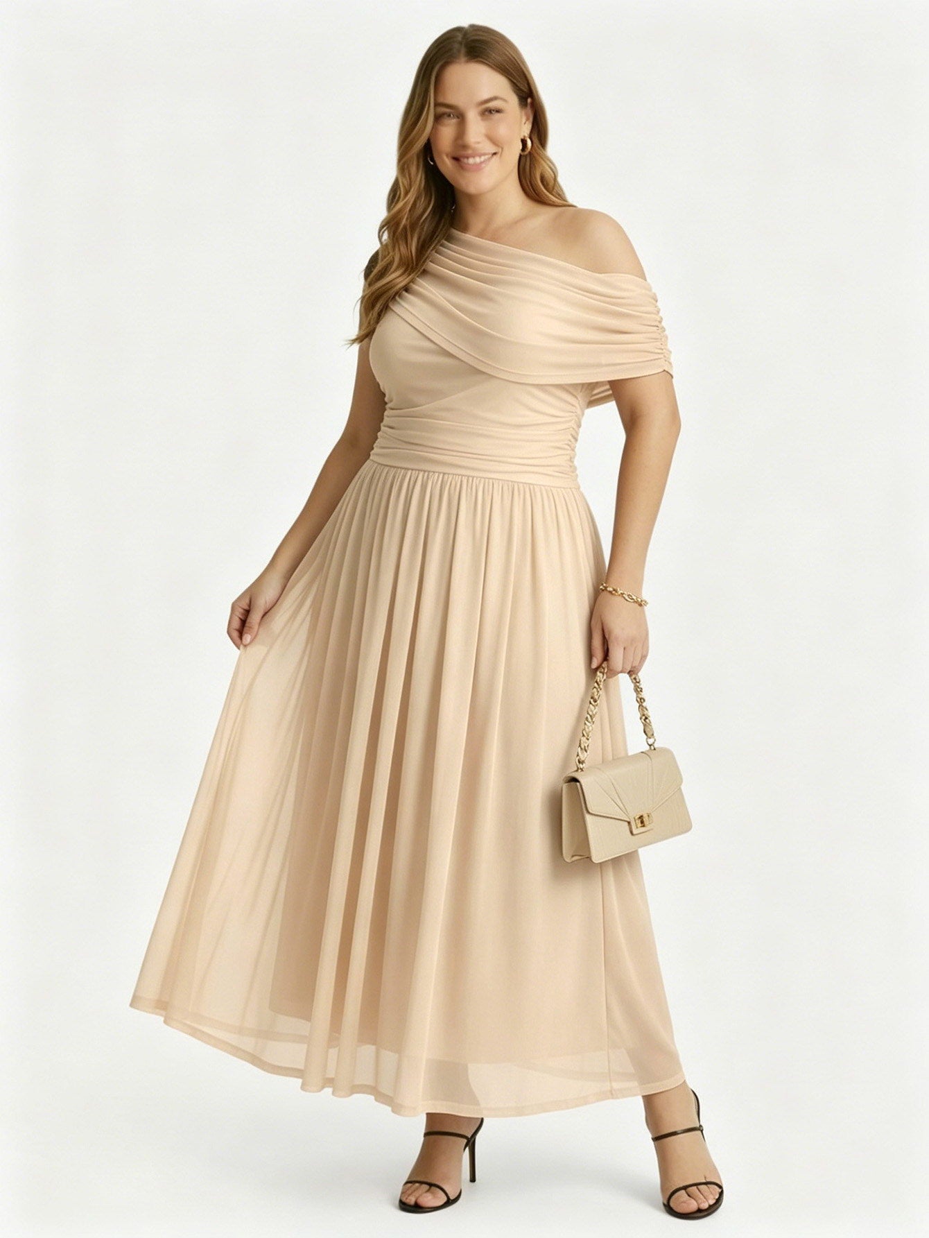 Larui Plus Size Elegant A-Line Dress