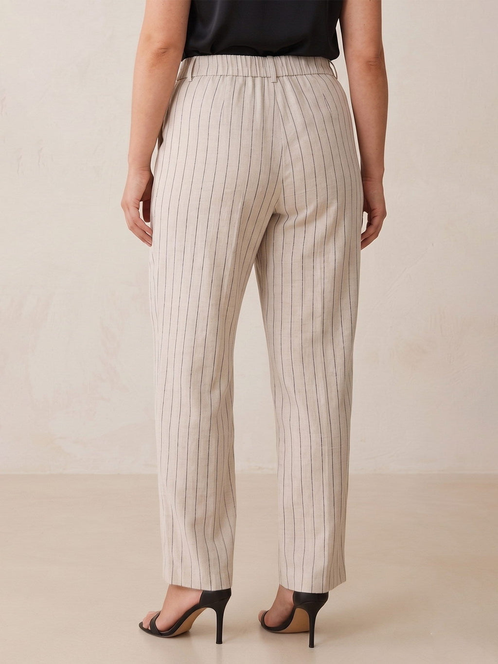Larui Plus Size Women's Stripes Pants