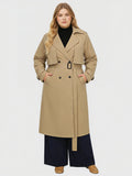 Larui Plus Size Women's Trench Coat