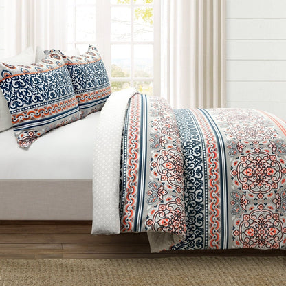 Nesco Stripe Cotton Duvet Cover 3 Piece Set