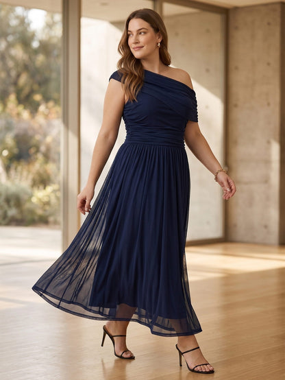 Larui Plus Size Elegant A-Line Dress