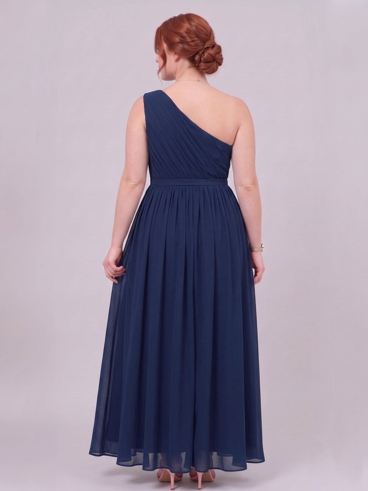 Larui  Plus-Size Women's One-Shoulder  Dress