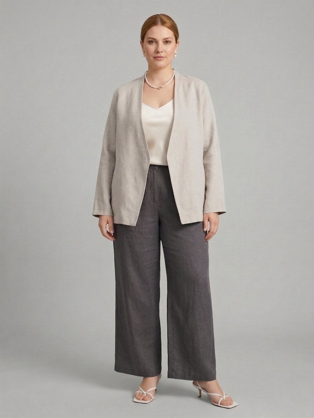 Larui Plus Size Shaped Blazer For Women