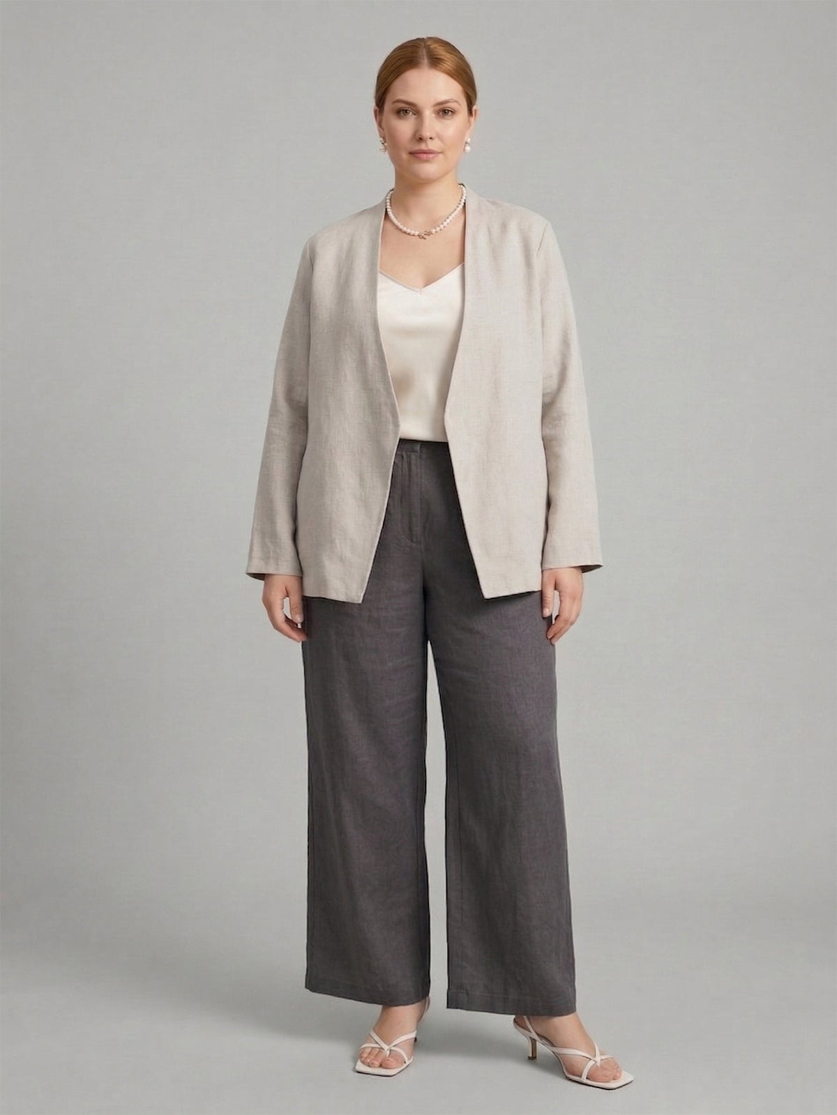 Larui Plus Size Shaped Blazer For Women