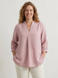 Larui Plus Size Women's Linen Shirt