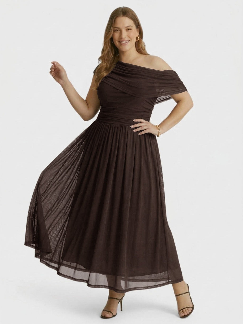 Larui Plus Size Elegant A-Line Dress