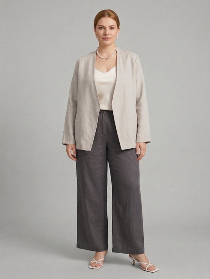 Larui Plus Size Shaped Blazer For Women