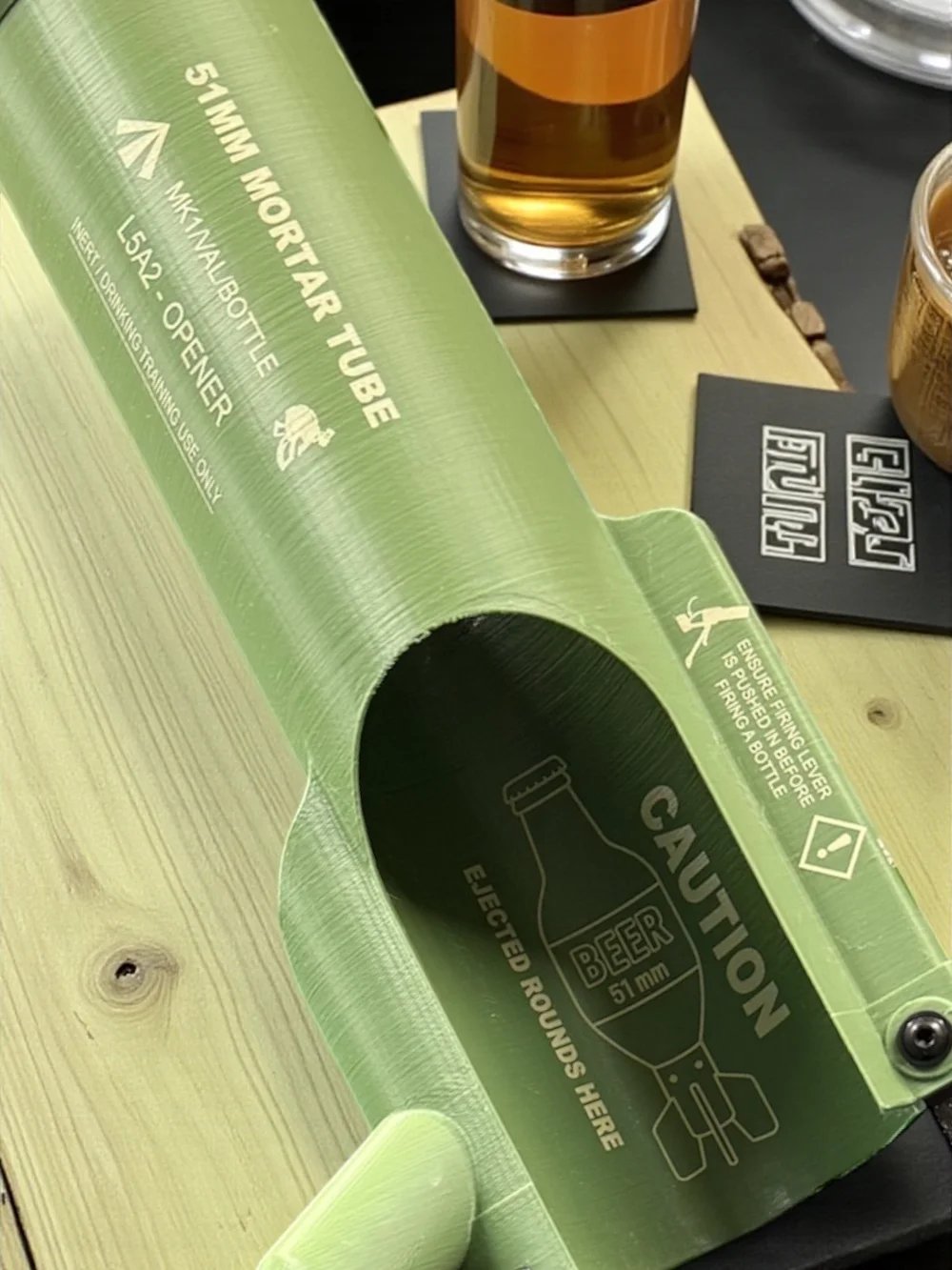 🚀 51mm Beer Bottle Mortar Bottle Opener 🍻🔥Novelty Cap-Launching Desk & Bar Accessory 🎉Buy 2 Get Free Shipping