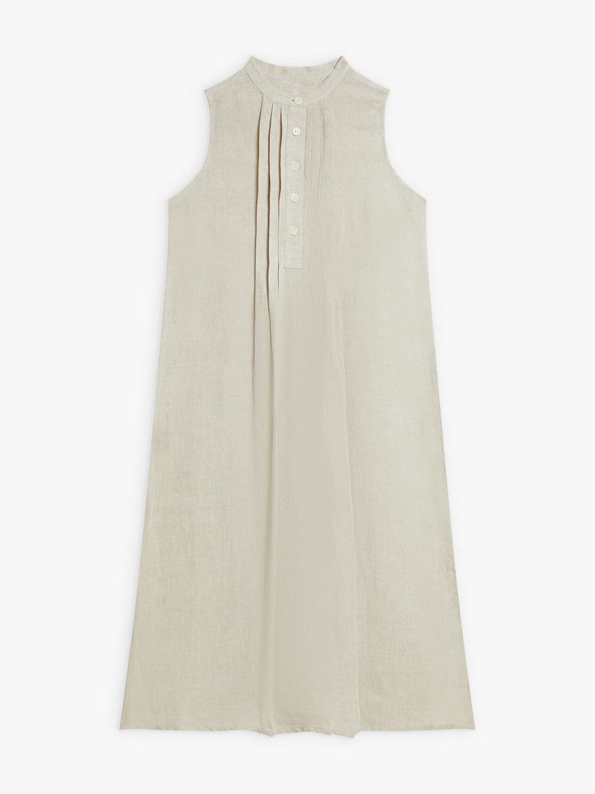 Larui Plus Size Women's Pleated Linen Dress