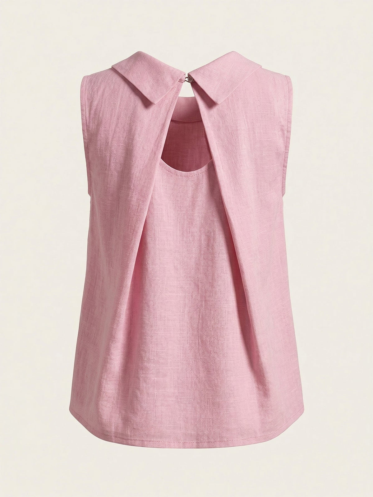 Larui Plus Size Women's Backless Linen Vest