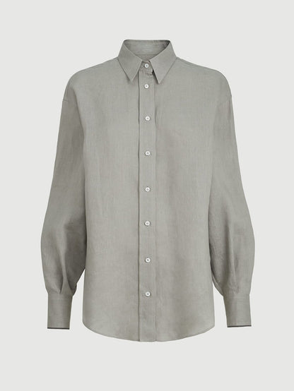 Larui Plus Size Women’s Linen Shirt