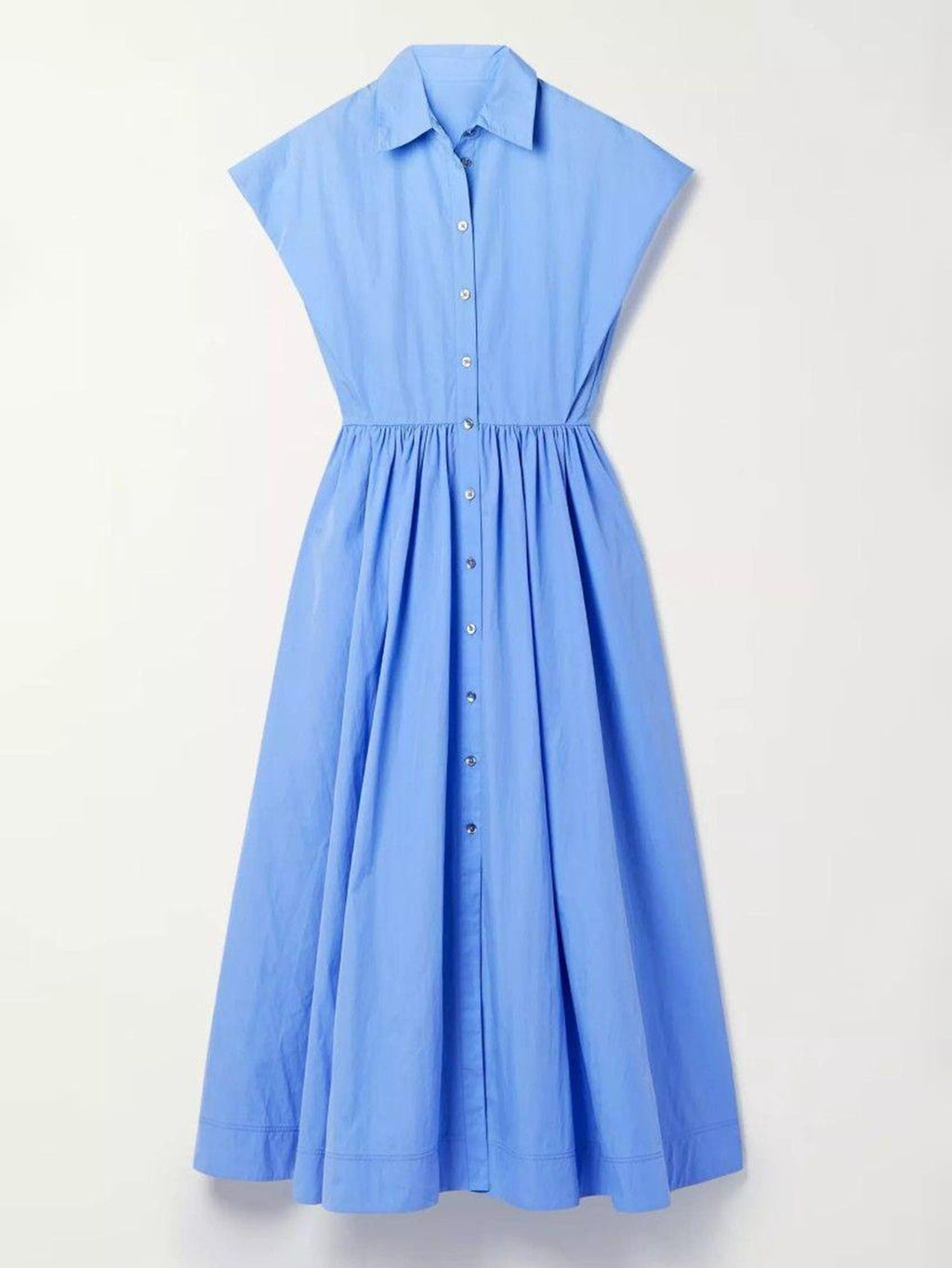 Larui Plus Size Women's Elegant Linen Pocket Dress