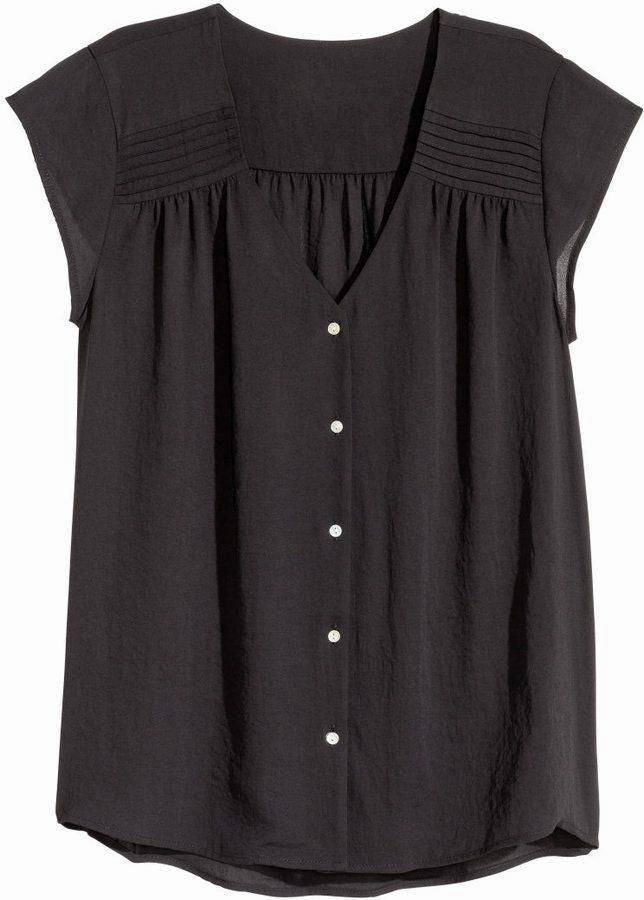 Larui Plus Size Women's Elegant Pleated Shirt
