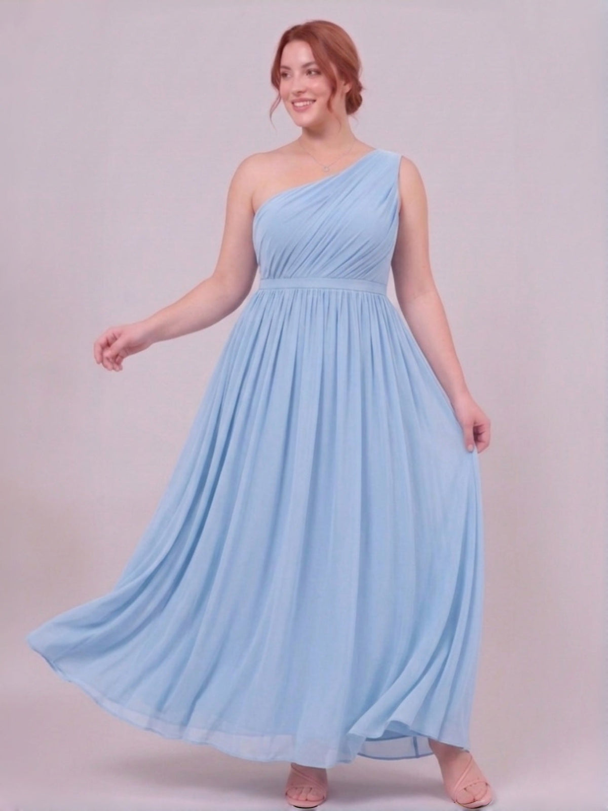Larui  Plus-Size Women's One-Shoulder  Dress