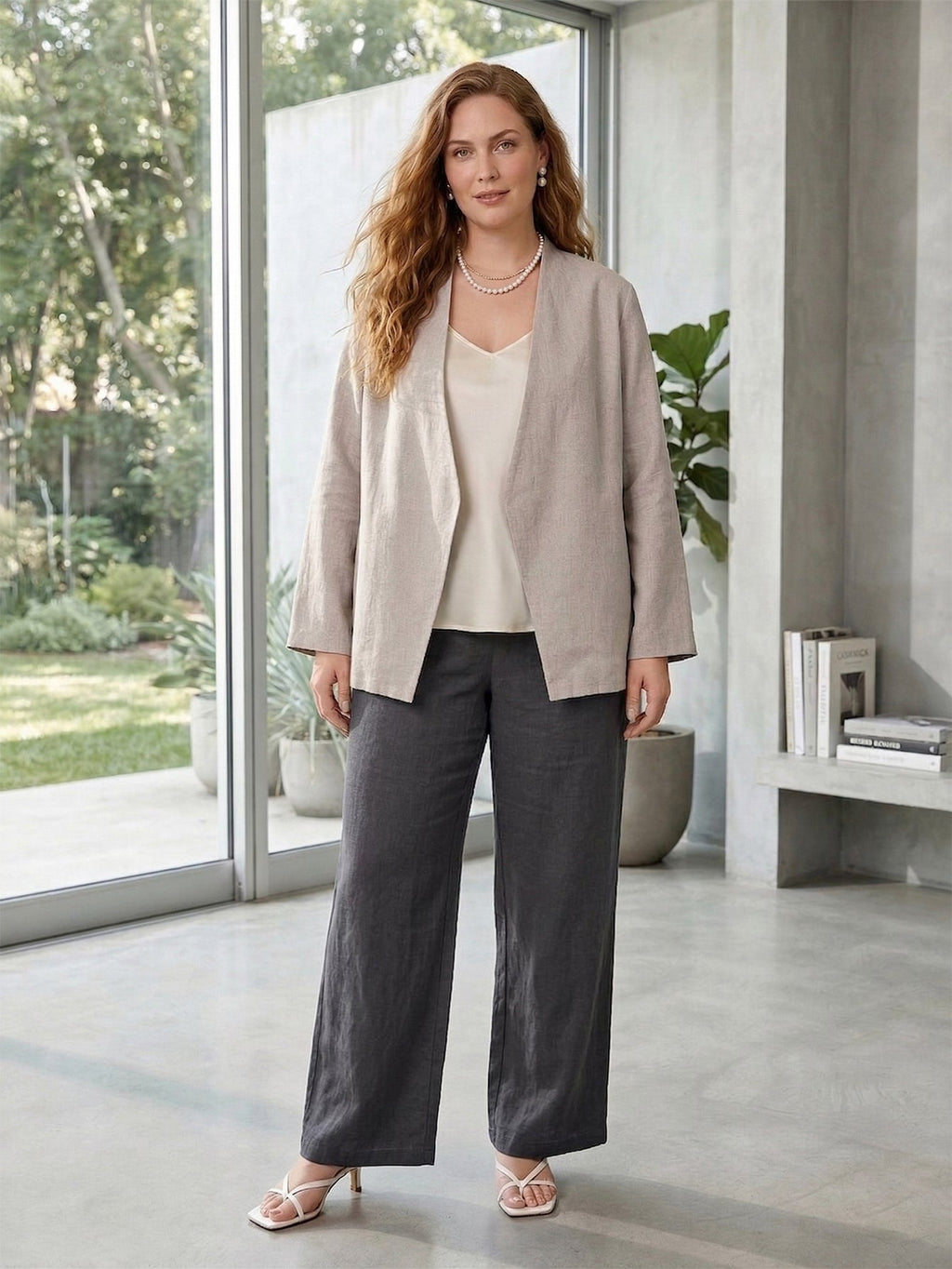 Larui Plus Size Shaped Blazer For Women