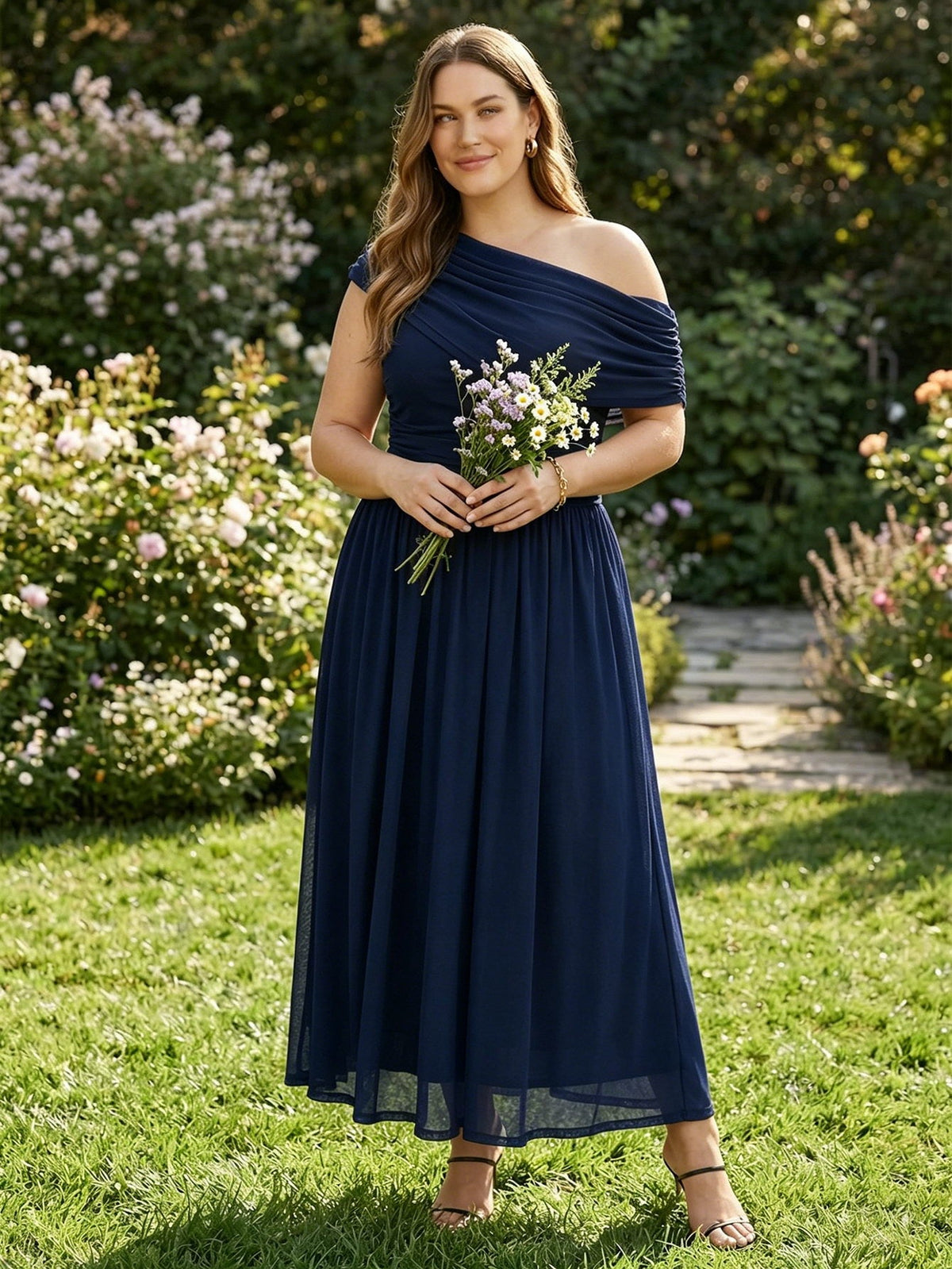 Larui Plus Size Elegant A-Line Dress