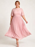 Larui Plus Size Women's Chiffon Dress