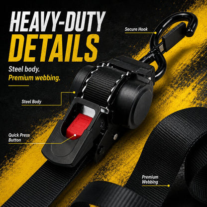 Auto Retractable Ratchet Strap (BUY 2 FREE SHIPPING)