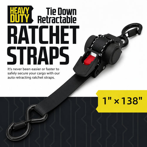 Auto Retractable Ratchet Strap (BUY 2 FREE SHIPPING)