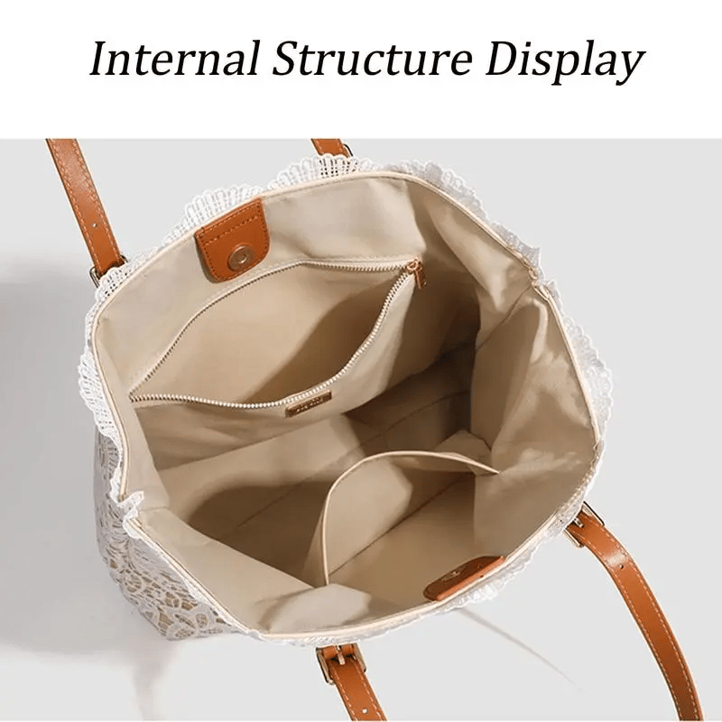Vintage Lace Shoulder Bag – Elegant Crossbody Purse for Every Occasion 🤍👜