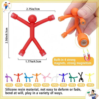 Magnetic Fidget Toys  Bright Solid Colors BPA-Free Sensory Building Fridge Kids Toys, Anxiety Fidgets, Relaxation, Mini Gifts, Sensory Products, Birthday Party Favors