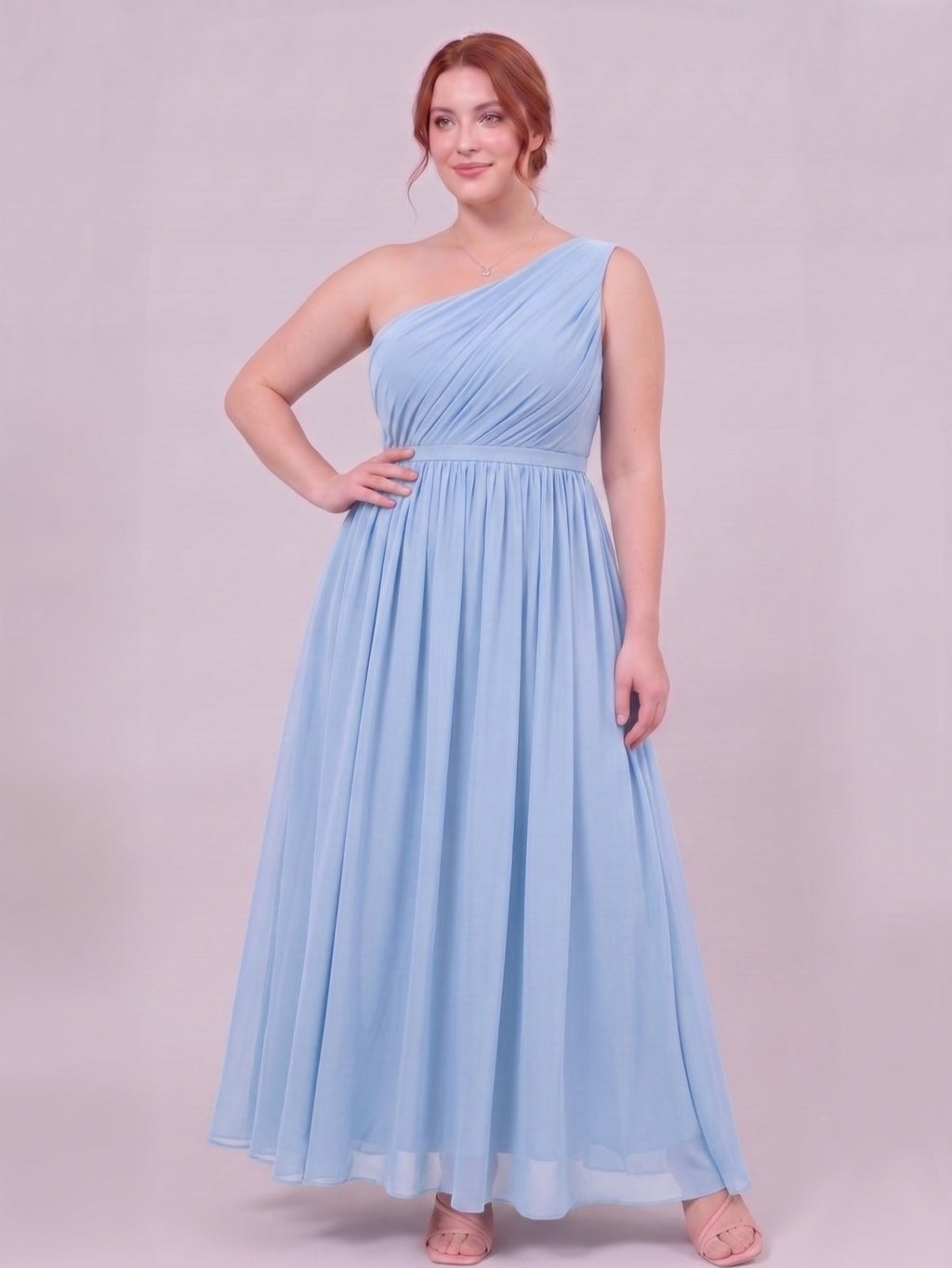 Larui  Plus-Size Women's One-Shoulder  Dress